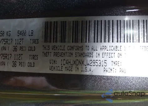 2018 Jeep Wrangler Unlimited Sport 4X4 from USA, damaged, VIN 1C4HJXDNXJW295315